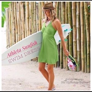 Athleta WHITE Sunfish Swim Dress Small